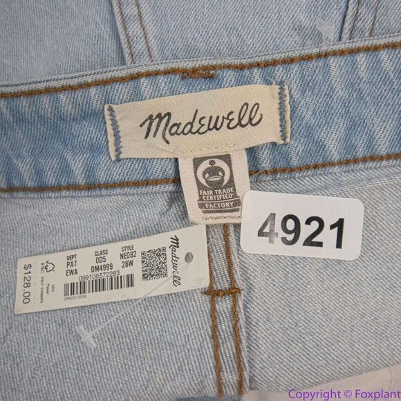 NEW Madewell‎ Plus Perfect Vintage Wide-Leg Crop Jean in Edmunds Wash, 28W - Picture 13 of 16